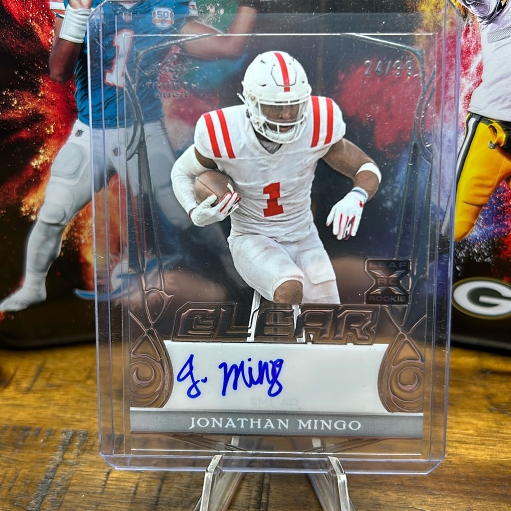Jonathan Mingo  autographed and numbered card